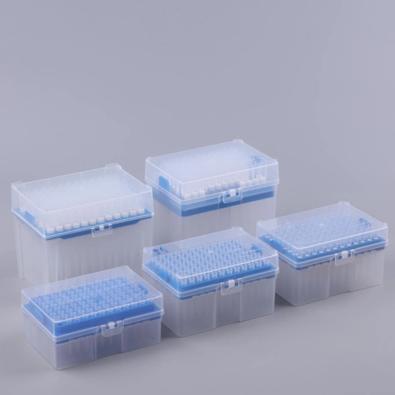 Good Price Lab Disposable 200 UL 1000UL 1250UL Yellow Blue Pipette Tips