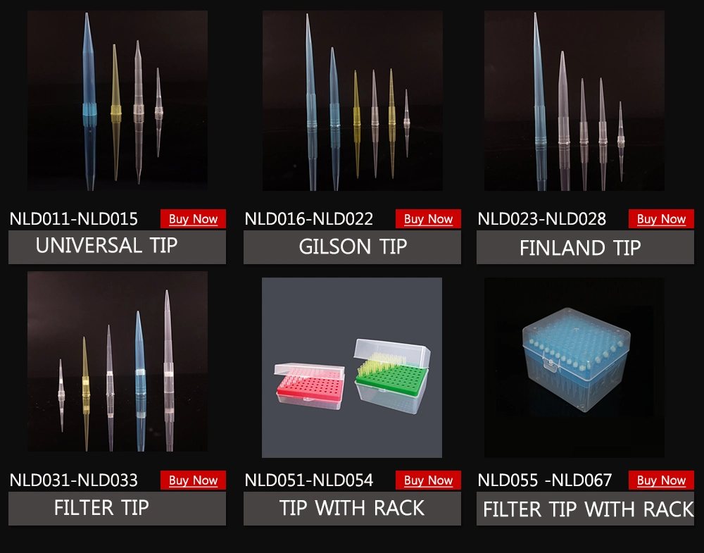 200UL 1000UL Micro Eppendorf Filter Pipette Tips for Laboratory