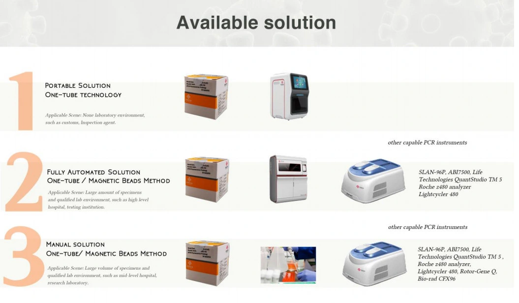 Portable Real Time PCR Detection System Combined Nucleic Acid Extractor Automatic PCR Rna Extration Purification