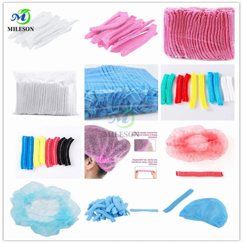 Disposable Strip Clip Mushroom Cap, Hair Nets, Hairnet, Hair Caps, Hair Cover 100PCS Per Bag/Box