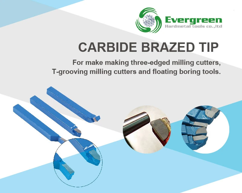 Cemented Carbide Brazed Tips/Tungsten Carbide Drilling Tips