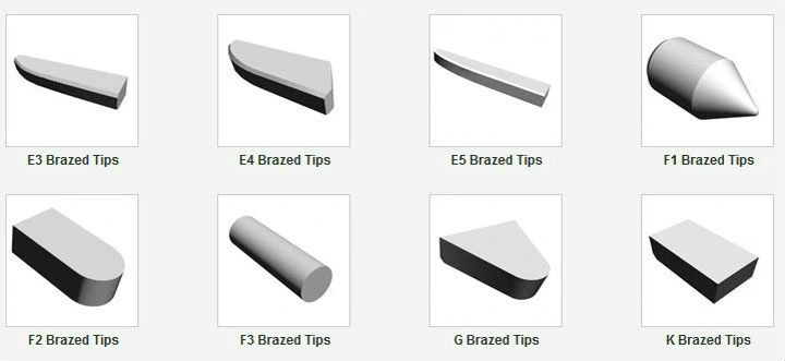 Yg6 Carbide Tips/Tungsten Carbide Cutting Tips Carbide Brazed Tips for Turning Tools