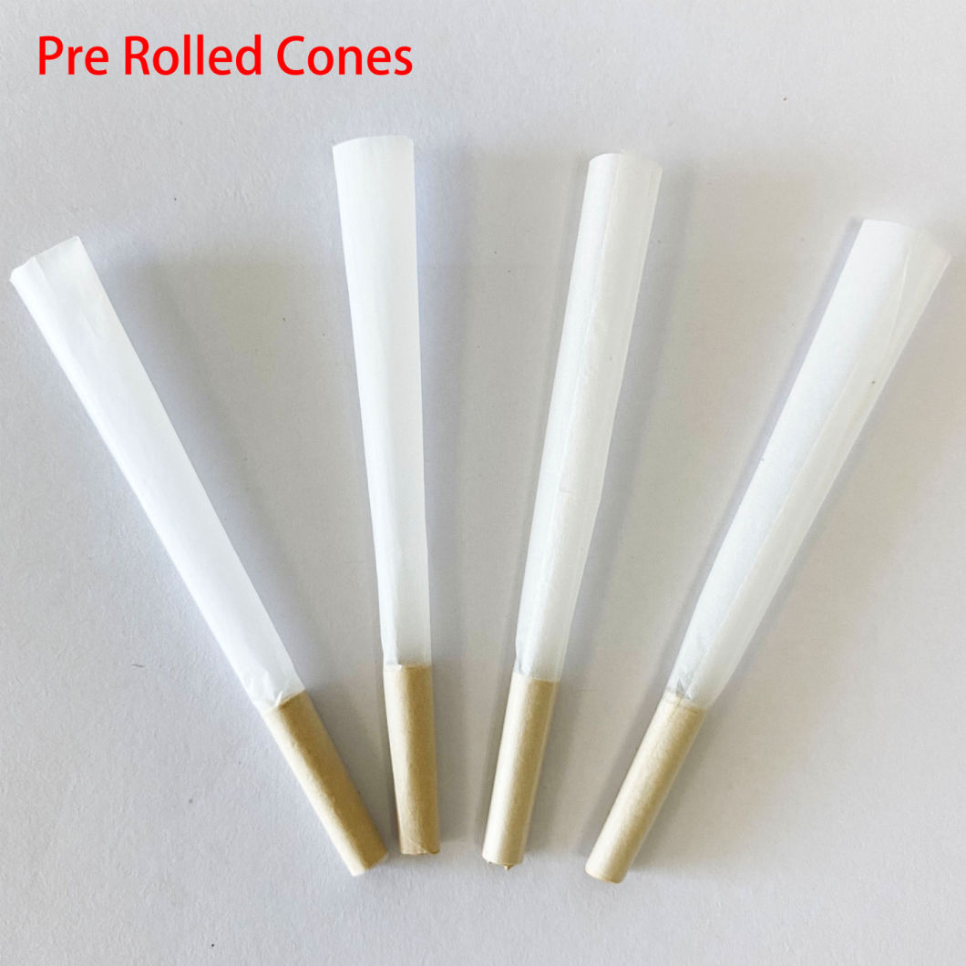 Pre-Rolled Cone Filter Tips Personalized Unbleached Hemp Smoking Rolling Paper Cones