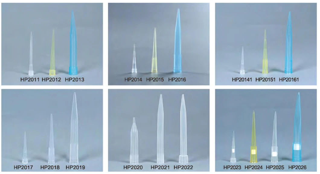 Sterile DNA Rna Free Clear Pipette Filter Tips for Laboratory