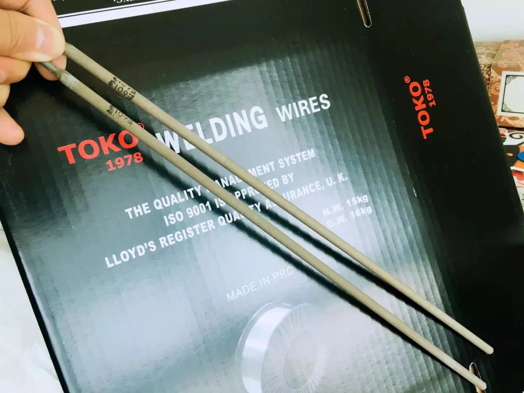 Toko 2.5*350mm Low Carbon Steel Welding Electrodes E6013 for Welding in All Position