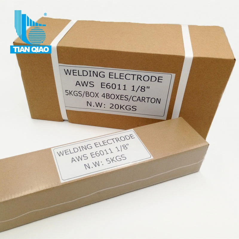 Hot Sale 5.0mm Welding Electrode E6011 Welding Rod E6011 with Small Spatters and Easy Arc