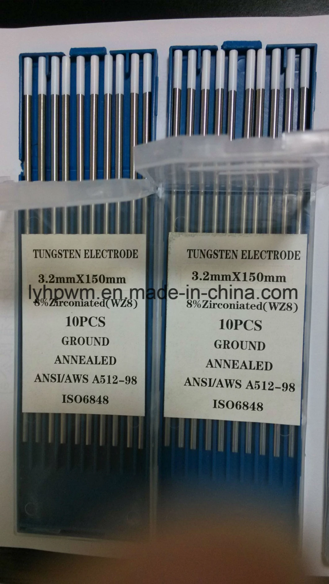 Wt20 Tungsten TIG Welding Electrodes Dia2.4*150mm TIG Welding Electrode