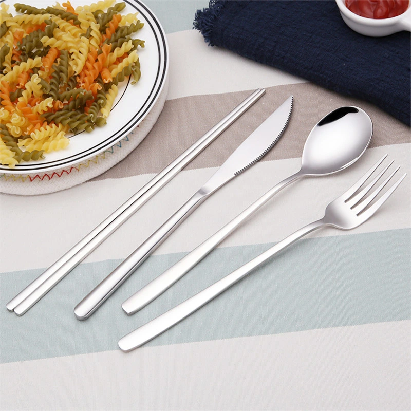 Western-Style 304 Beefsteak Knife and Fork Elegant Series Western Tableware Stainless Steel Tableware