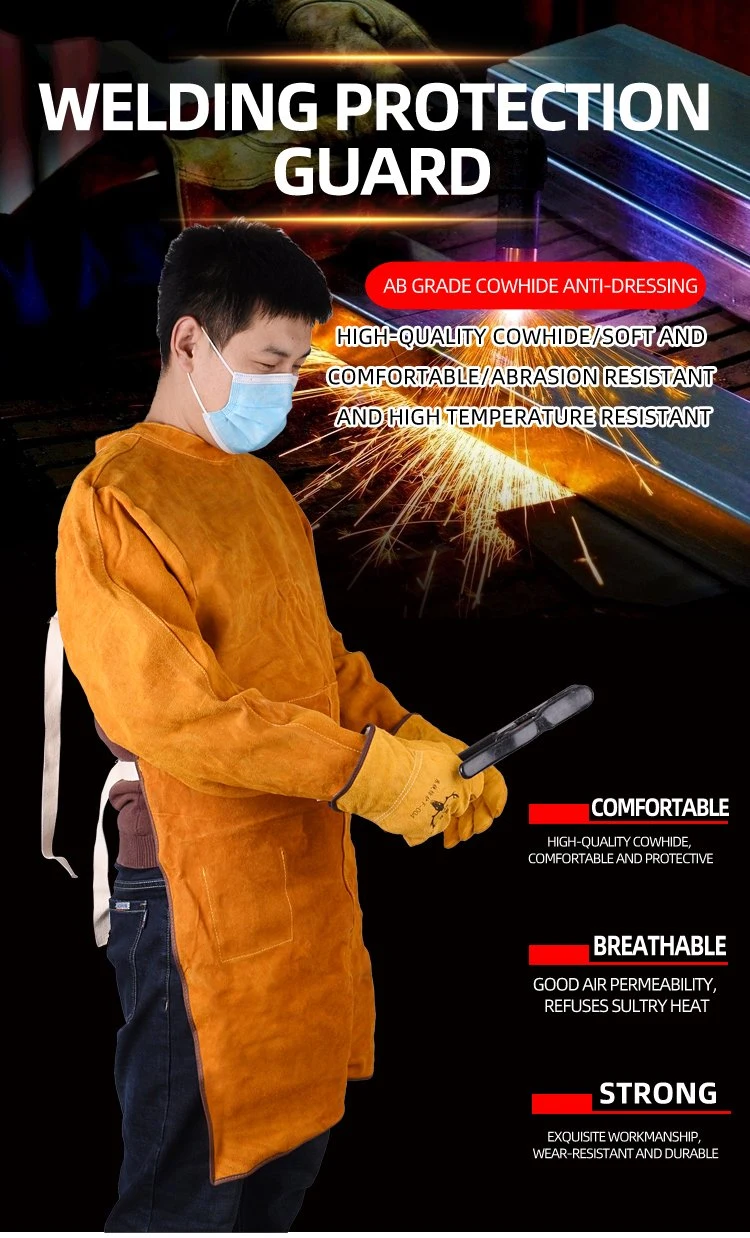 Cowhide Protection Work Anti - Dressing Garden Welding Electric Welding Clothing
