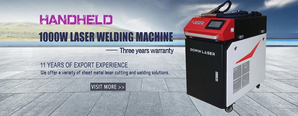 Hand Held Fiber Laser Welding Machine 1000W Sheet Metal Stainless Steel Metal Welding