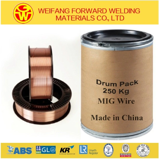 Welding Consumable Er70s-6 CO2 Gas Welding Wire Welding Product for Russia