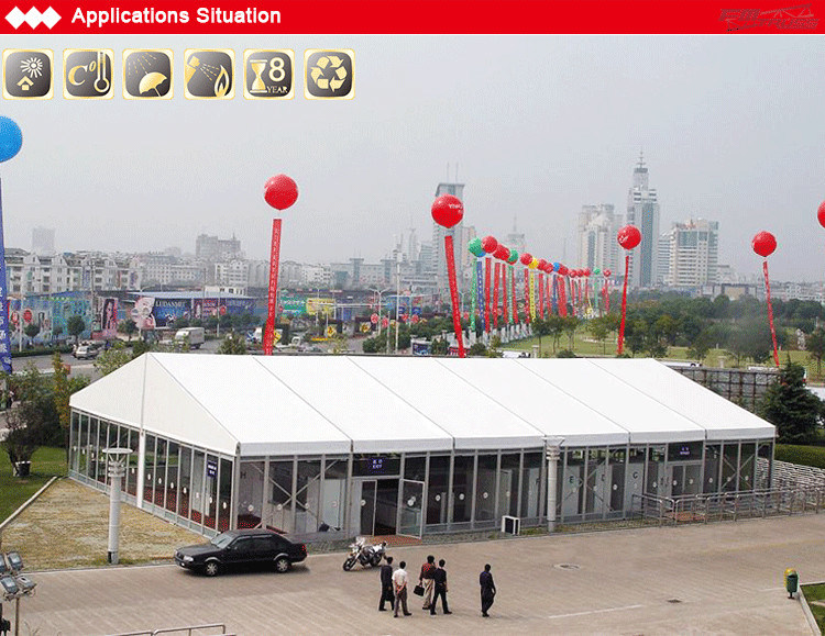 Customized Clear Span Tents for Events with Furniture/Floor/Cooling/Lighting