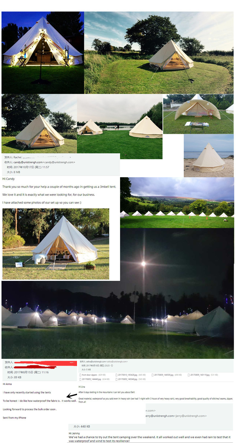 5m UK Bell Glamping Luxury Tents Canvas Tents