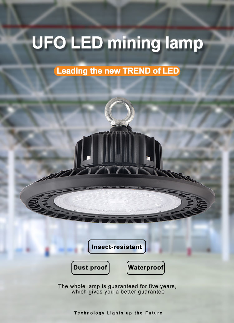 Dimming with Motion Sensor 80-240W UFO LED High Bay Light