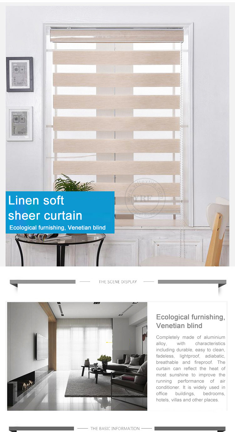 Factory Window Blinds Office Day and Night Roller Blinds