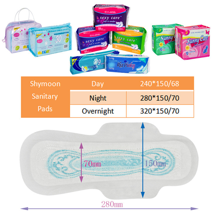 OEM Women Day and Night Comfortable Disposable Sanitary Napkin Pad
