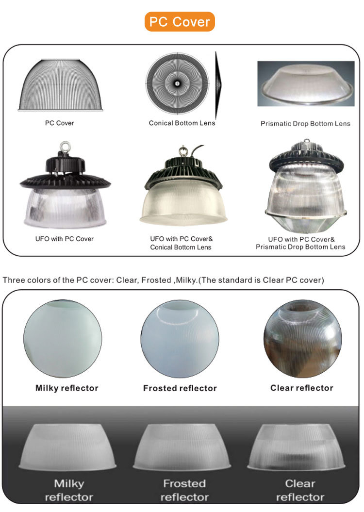 Dimming with Motion Sensor 80-240W UFO LED High Bay Light