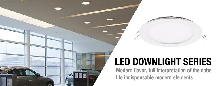 Supermarket Lighting Recessed LED Downlight, 18W Indoor LED Down Lights