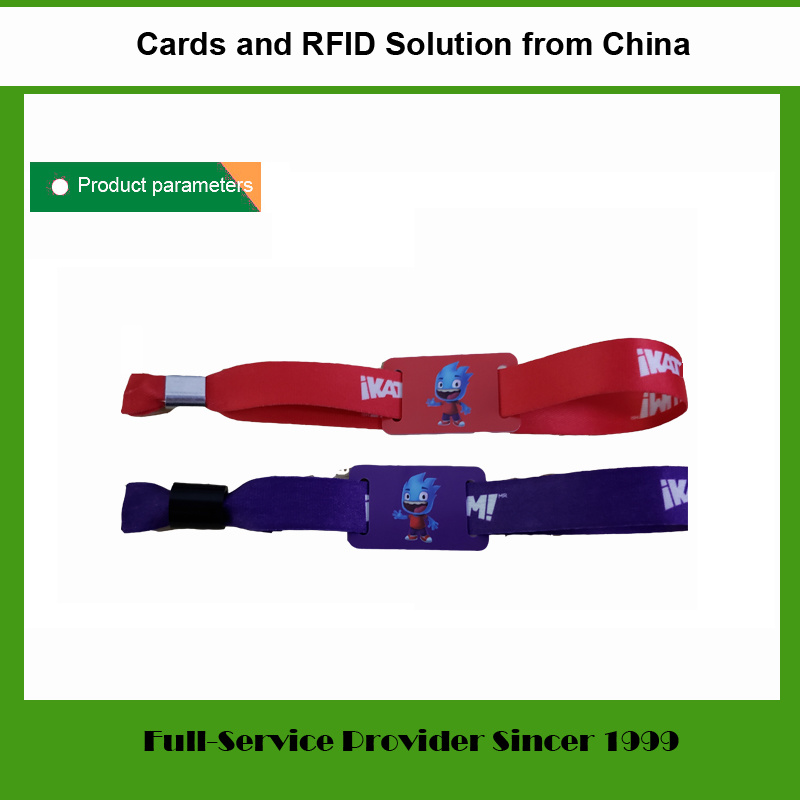 Polyester Woven/Fabric RFID Tag and RFID Wristband for Access Control