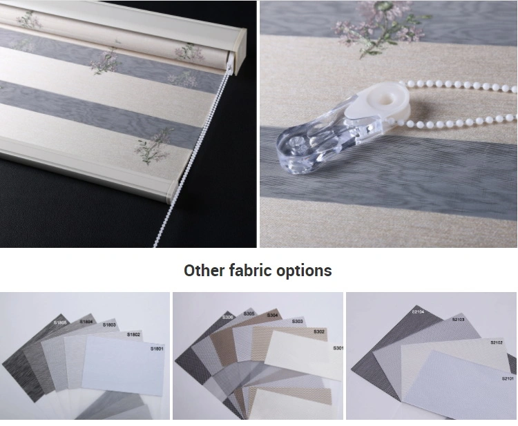 Foshan Factory Customize Window Blinds with Pattern Ready Made Wholesale Blinds Jacquard Zebra Blinds