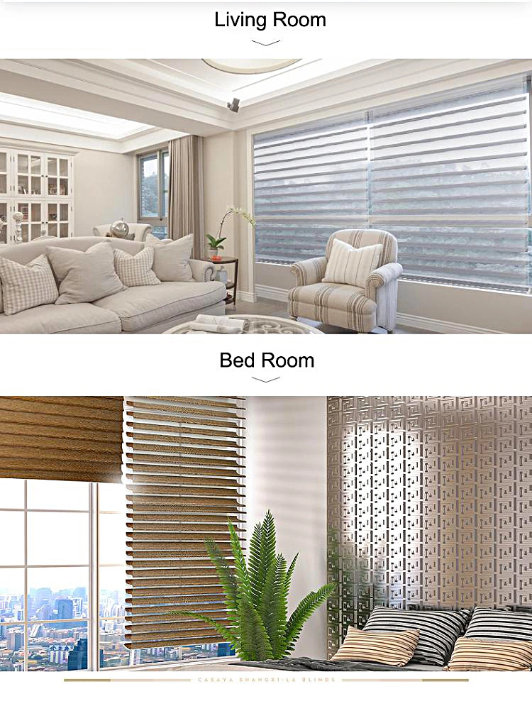 High Grade Blinds Safety Transparent Window Curtains Blinds for Living Bed Customized Size