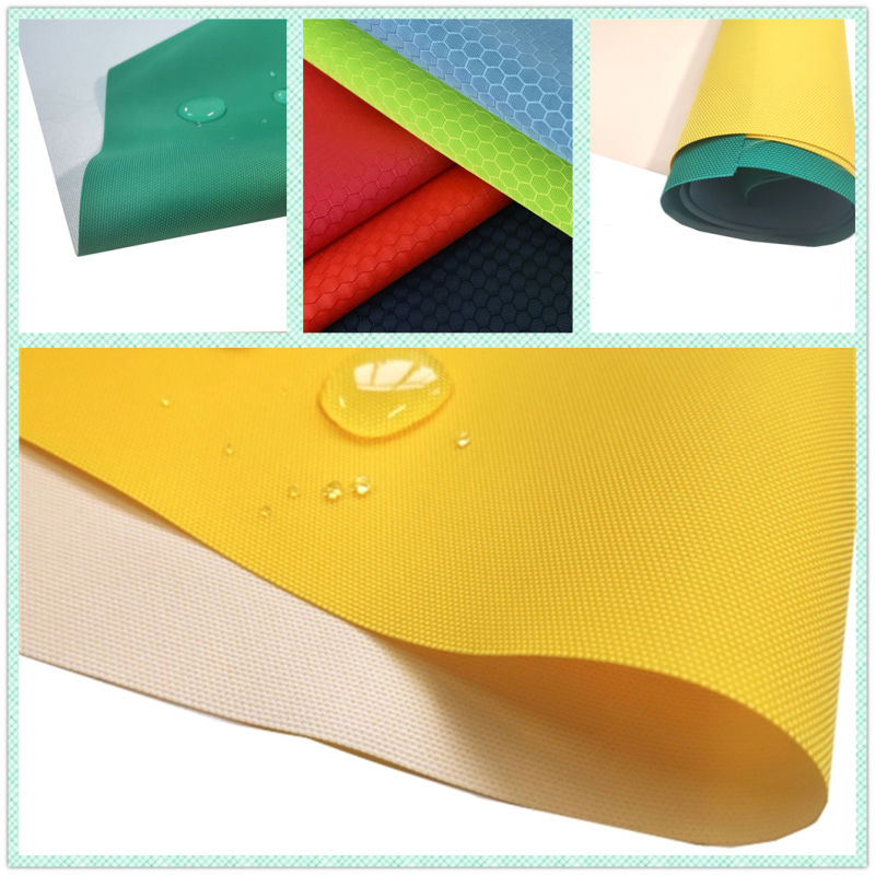 Recycled Polyester 600d Oxford Uly PVC Coated Fabric for Backpack/Sunshade