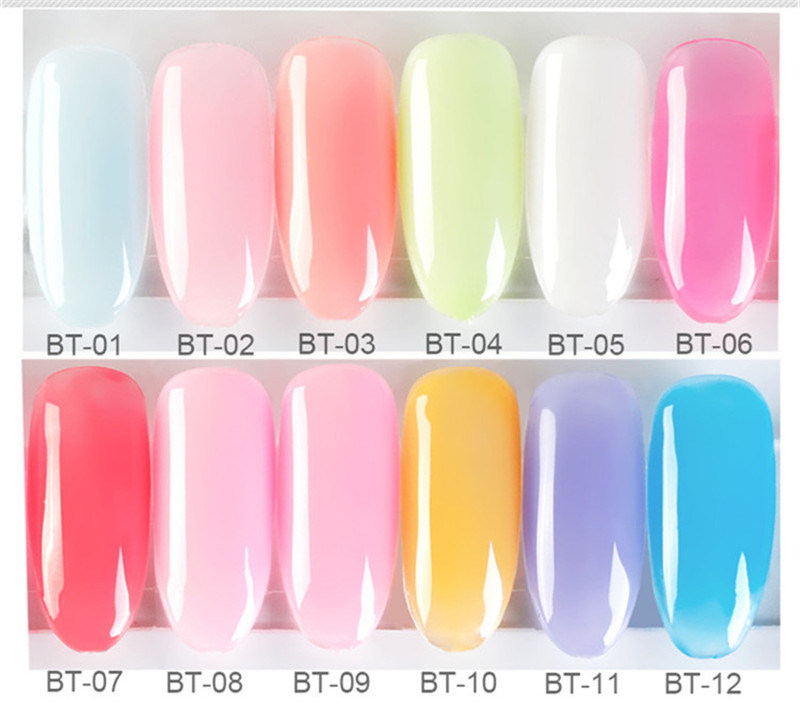 Ice Translucent Nail Polish Summer Translucent Jelly Latex White Nail Polish Dandan