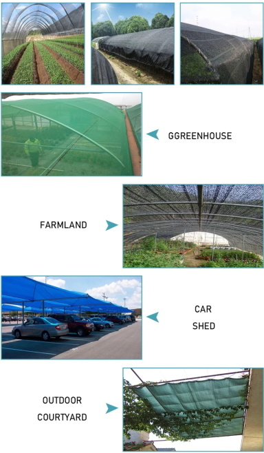 60GSM 2X25m PE Green Shade Net, Sunshade Net, Agricultural Net