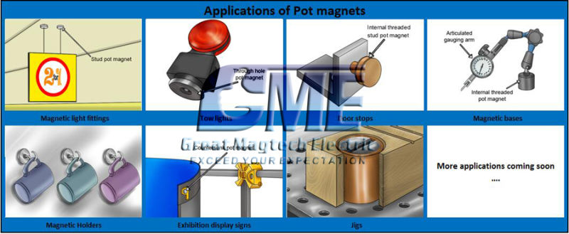 The Primary Magnetic 20X3mm Total Diameter 51.816 Total Height 32.385 Pot Magnets