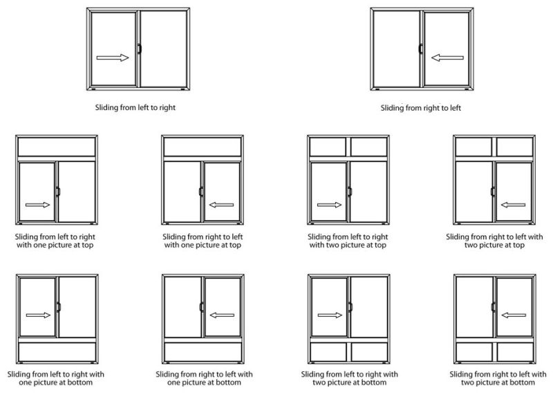 Customized Window Aluminum Sliding Window / PVC Window Design