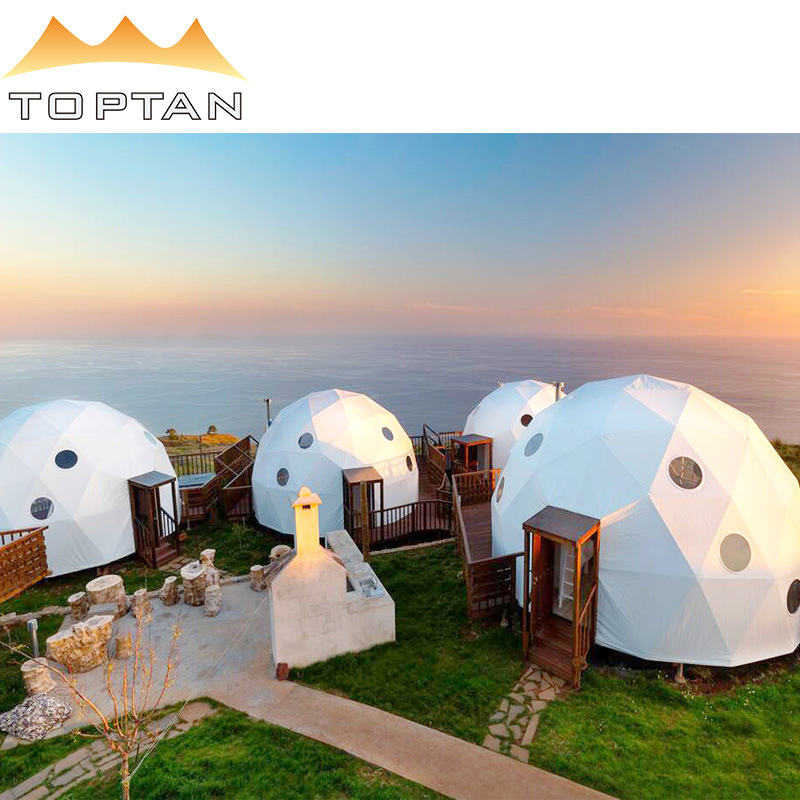 Customized Luxury Glamping Dome Tents for 5+People Resort