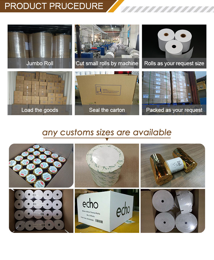 3 1/8X230 Thermal Paper Roll Blank Thermal Paper Manufacturer