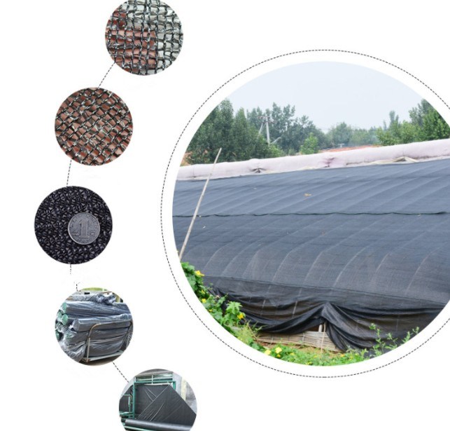 Gezi Sunshade Net 6-Pin Black Sunshade Net for Agricultural Flowers and Vegetables Greenhouse Balcony Courtyard