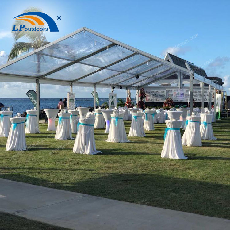 Outdoor Clear Span Transparent Roof Marquee Tents for Wedding Events