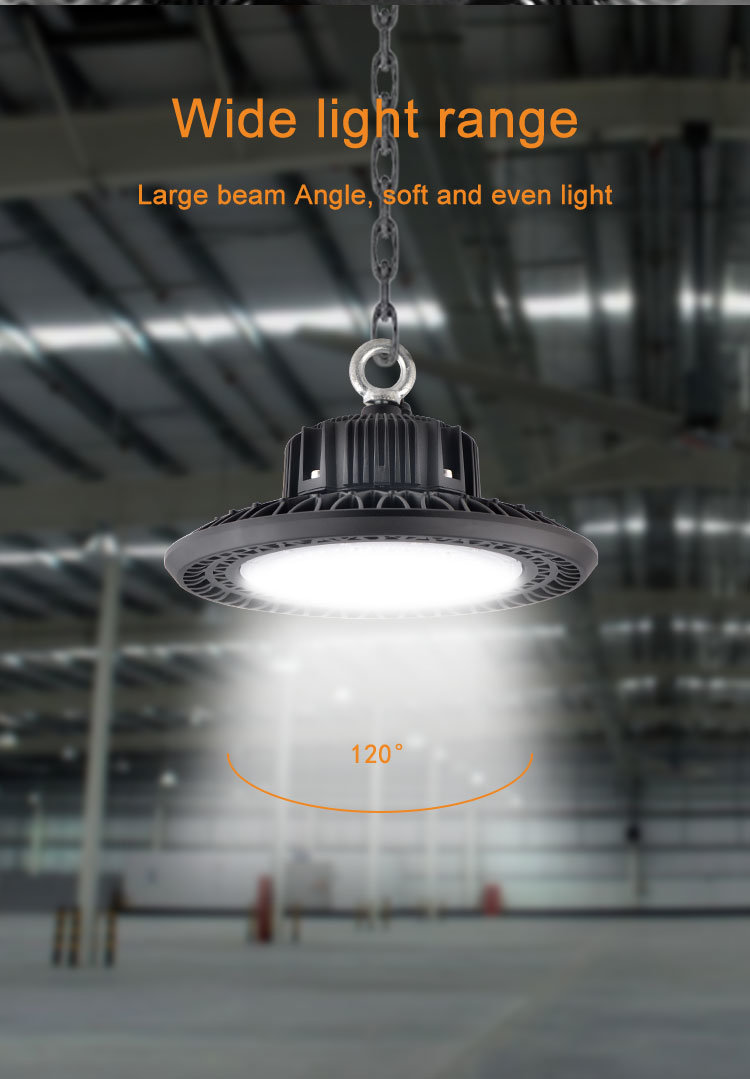 Dimming with Motion Sensor 80-240W UFO LED High Bay Light