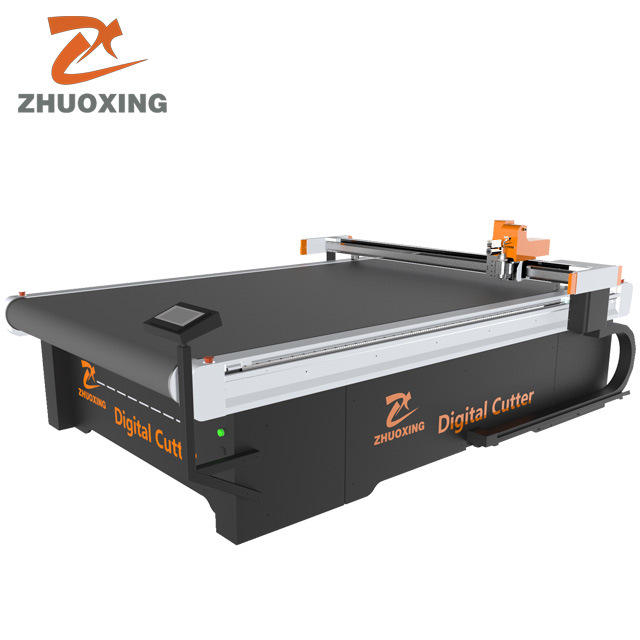Fabric Textile Cloth Fabric Apparel Industry Cutting Equipment Oscillating Knife Cutting Machine with Flatbed Table