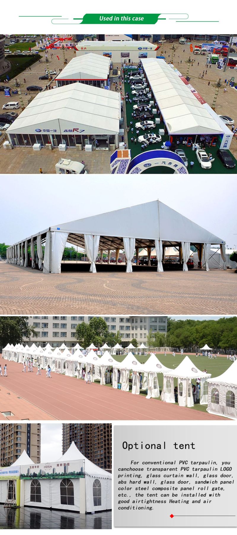 Large 500 People Waterproof Event Marquee Party Tents for Sale