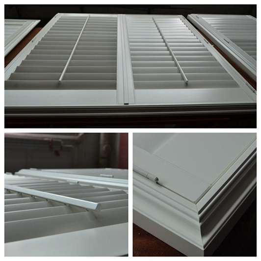Hangzhou Good Quality New Plantation Shutters Home Decorative Interior Wooden Security Window Shutters
