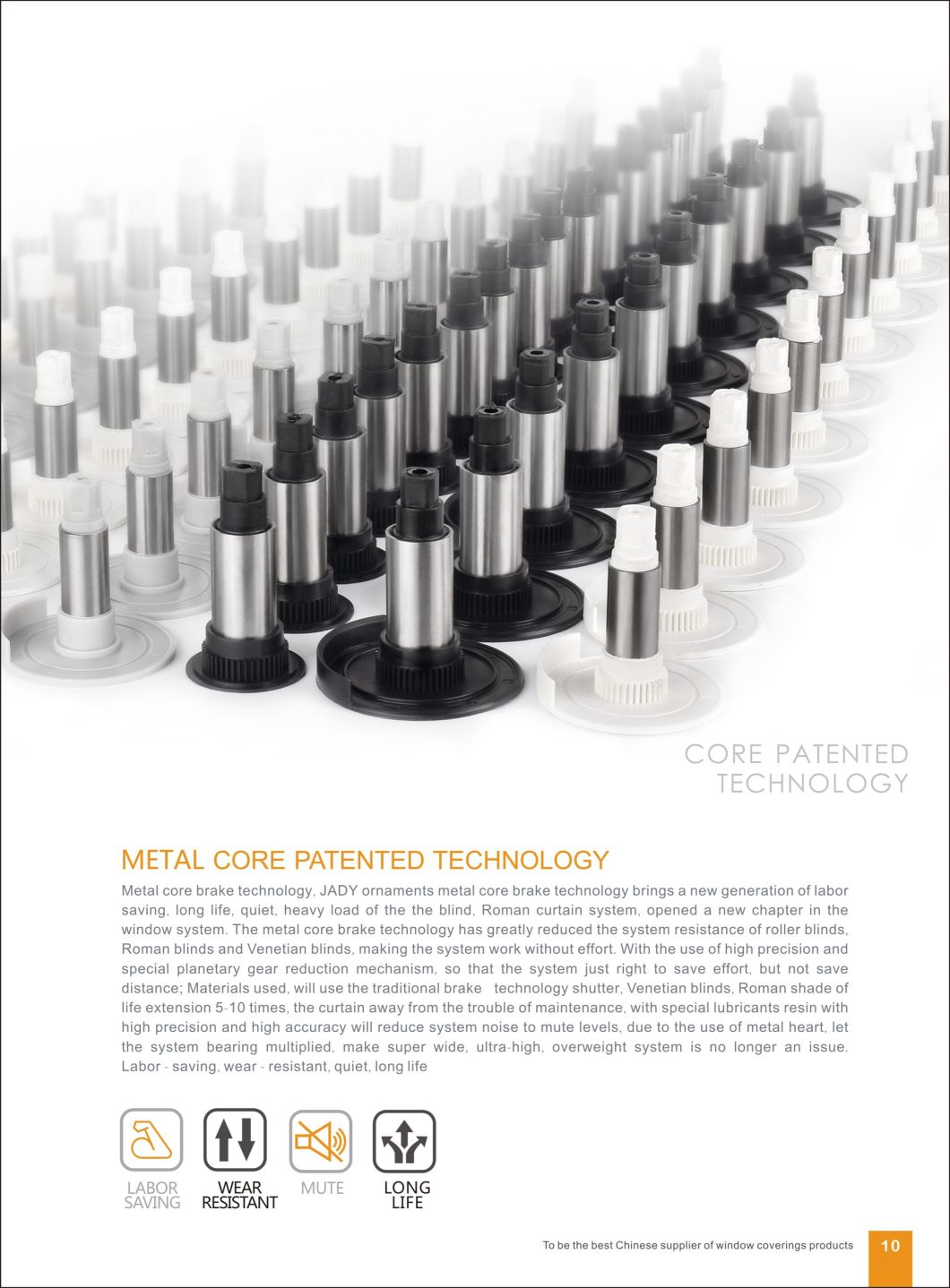 K60-43mm Fixed Deceleration Clutch Roller Blinds Components, for Roller Blinds