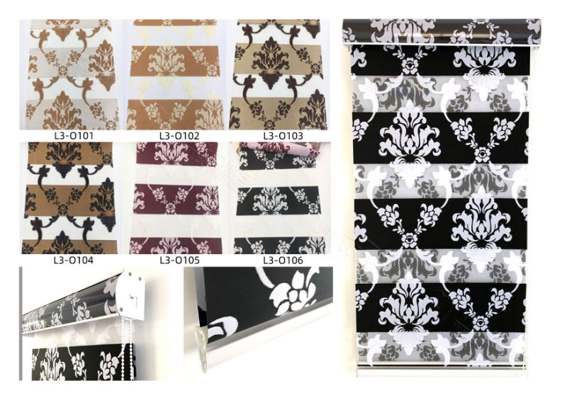 Roller Shades & Blinds & Curtains Fabric Samples (Zebra Blind)