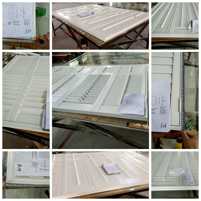 Durable Design PVC Plastic Blade Plantation Window Shutters