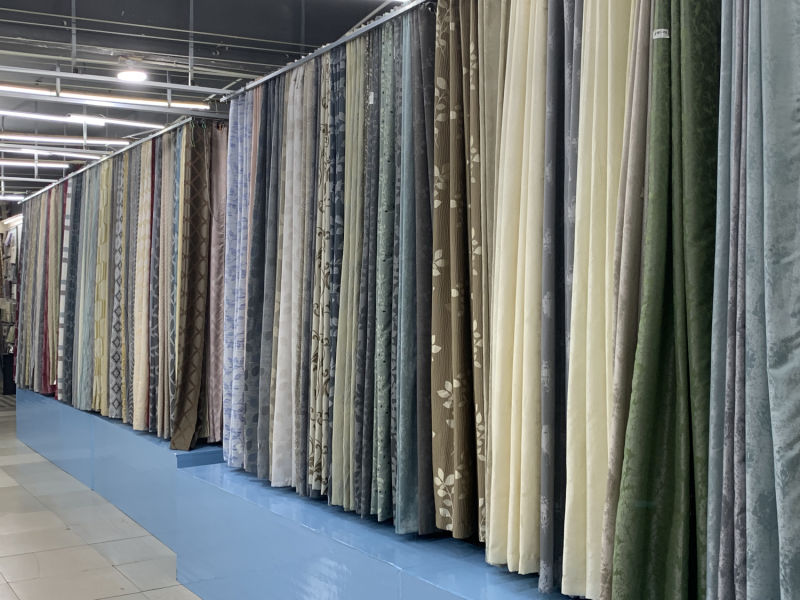 Curtain Supply 100%Polyester Curtain Fabric and Curtains for Home Decoration