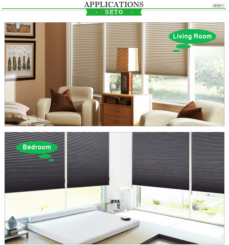 High Quality Blackout Window Blinds Cordless Cellular Shade Fabric