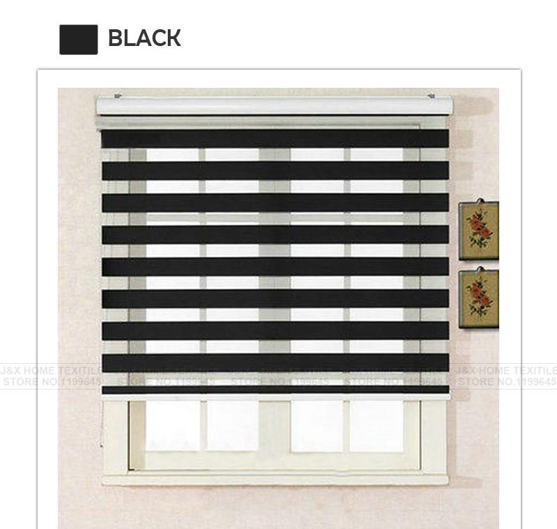 New Arrival High Quality Modern Zebra Curtain Half Blackout Curtains Custom Made