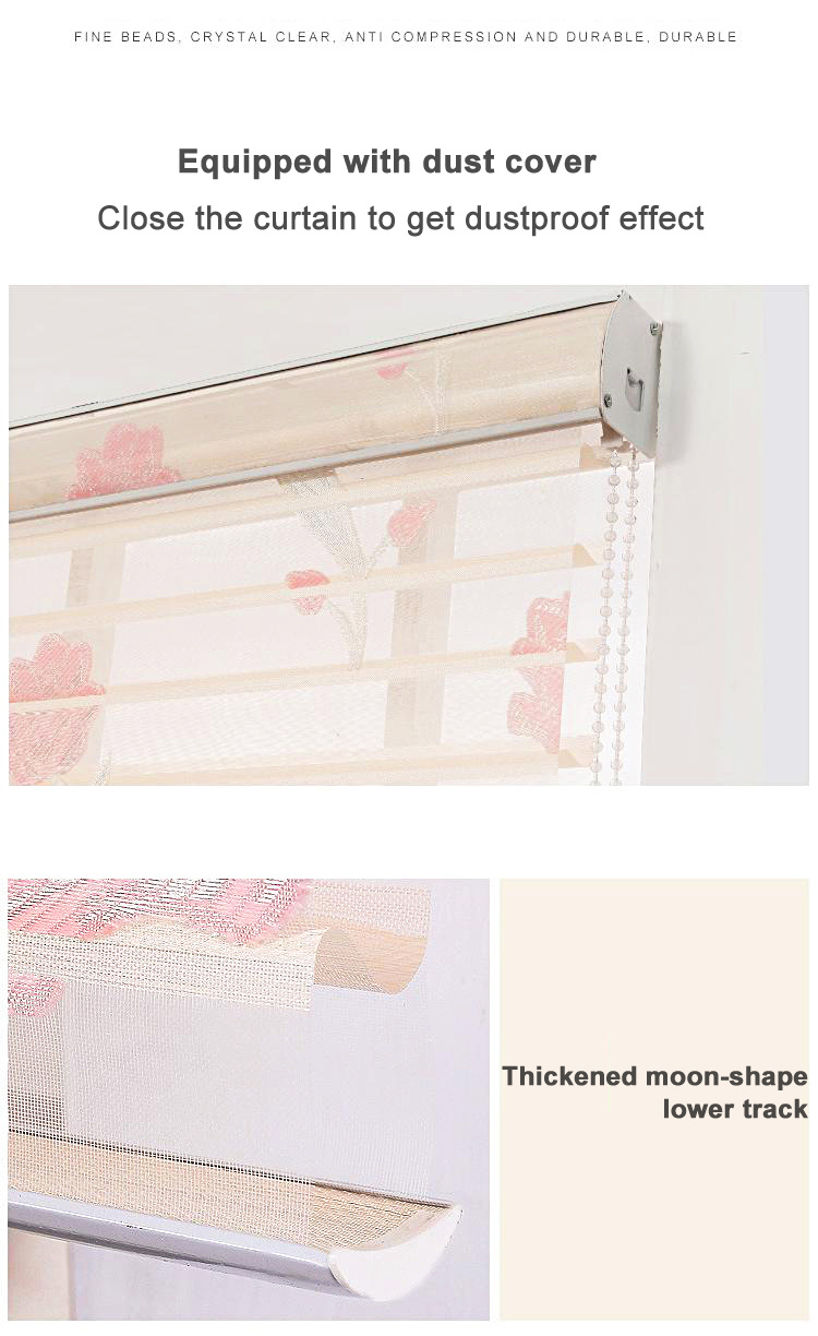 PVC Chain Control Window Shutters Day and Night Roller Blinds