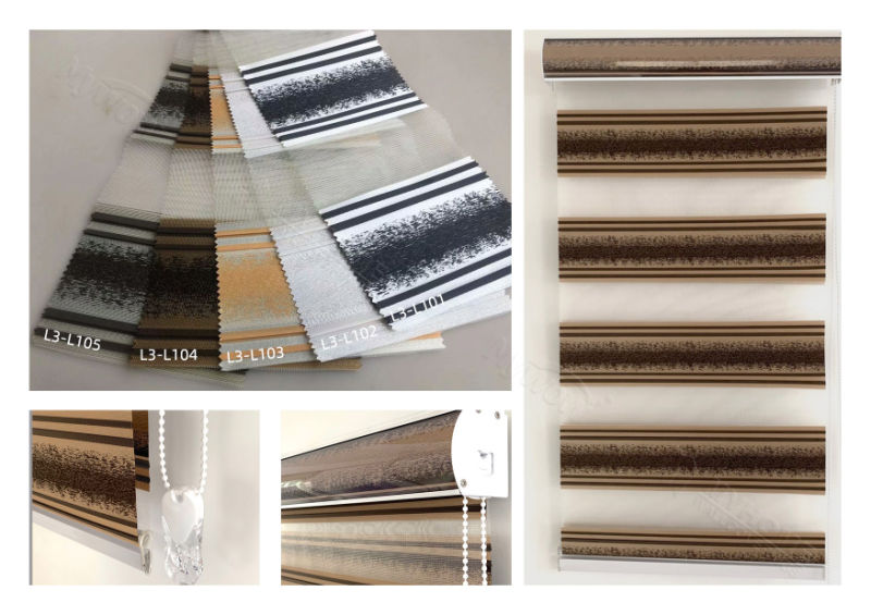 Roller Shades & Blinds & Curtains Fabric Samples (Zebra Blind)