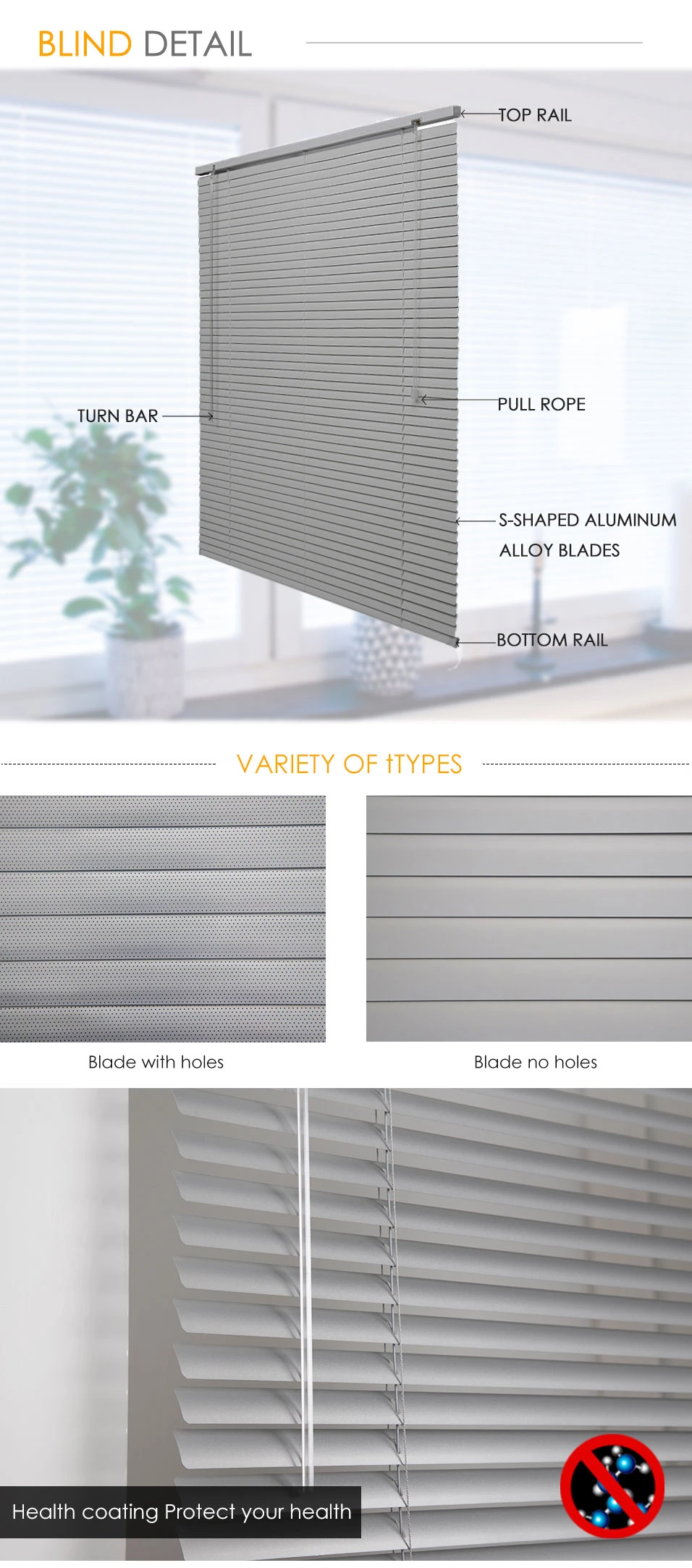 Interior or External Decorative Aluminum Roller Shutters Roller Blinds Window Blinds Venetian Blinds