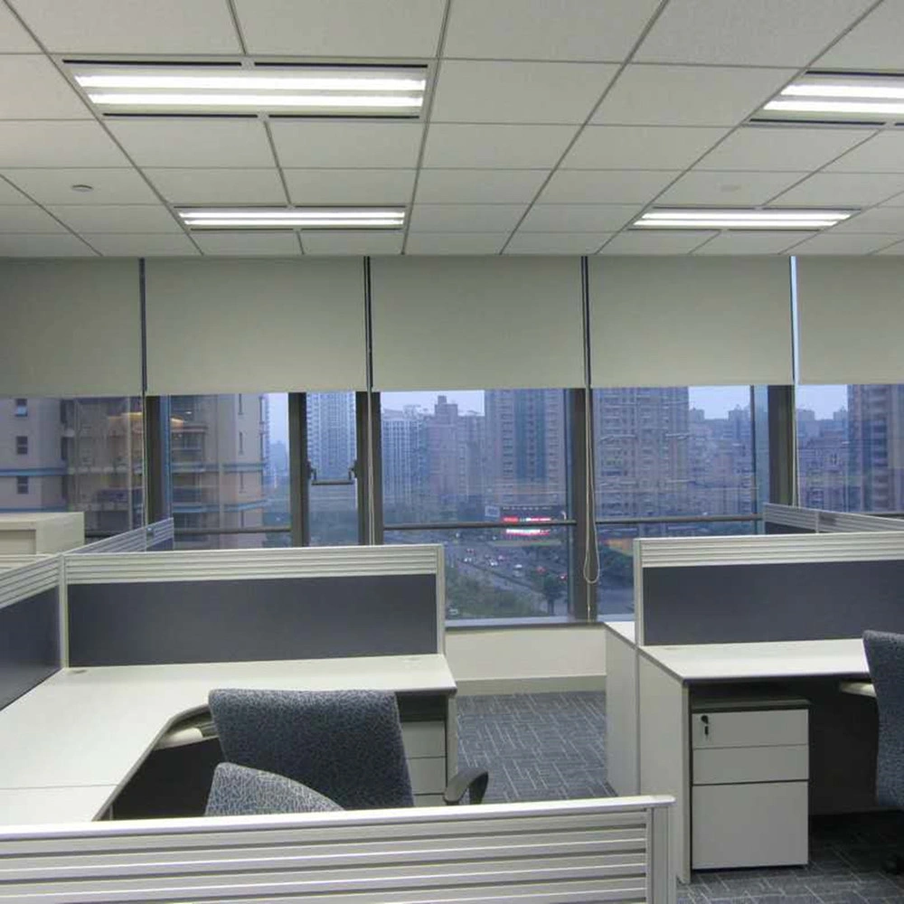 Office Indoor Roller Blinds with Aluminum Guide Track and Blinds Box