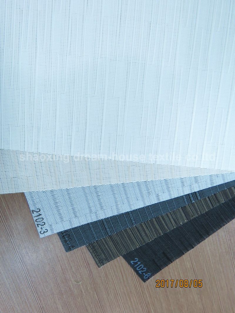 Sunscreen Home Office Jacquard Curtain Fabric for Sunscreen Roll Blind, Sunscreen Two Tones Tecidos Jacquard Fabric