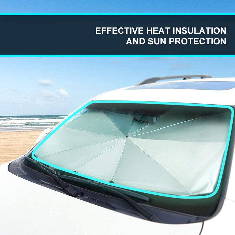 2020 Car Shade Umbrella New Portable Folding Sunshade Sunscreen Heat Insulation Car Umbrella